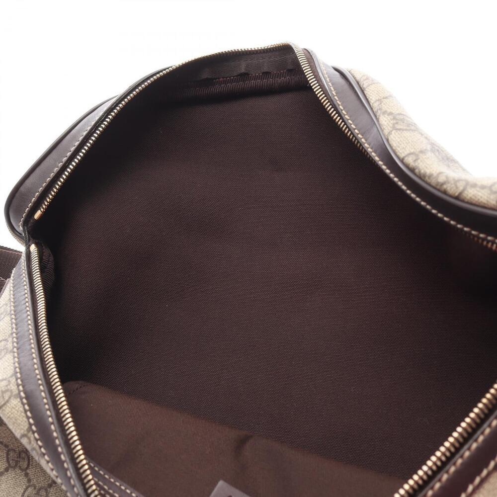 Gucci GG Supreme Waist Bag Body Bum Crossbody Belt Canvas Leather Beige Brown - Picture 8 of 9